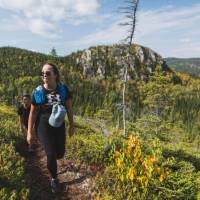 Hiking the optional Mont Du Four trail, Charlevoix | Tourisme Charlevoix, BESIDE