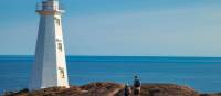 Hikers near Cape Spear Lighthouse National Historic Site