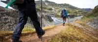 Retracing the steps of the Stampeders route over the Chilkoot Pass. | Mark Daffey