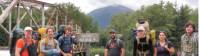 Group at the beginning of the Chilkoot Trail |  <i>Nathalie Gauthier</i>