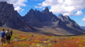 Hikers Trek Amongst the Mountains | Kelly Kurtz photography