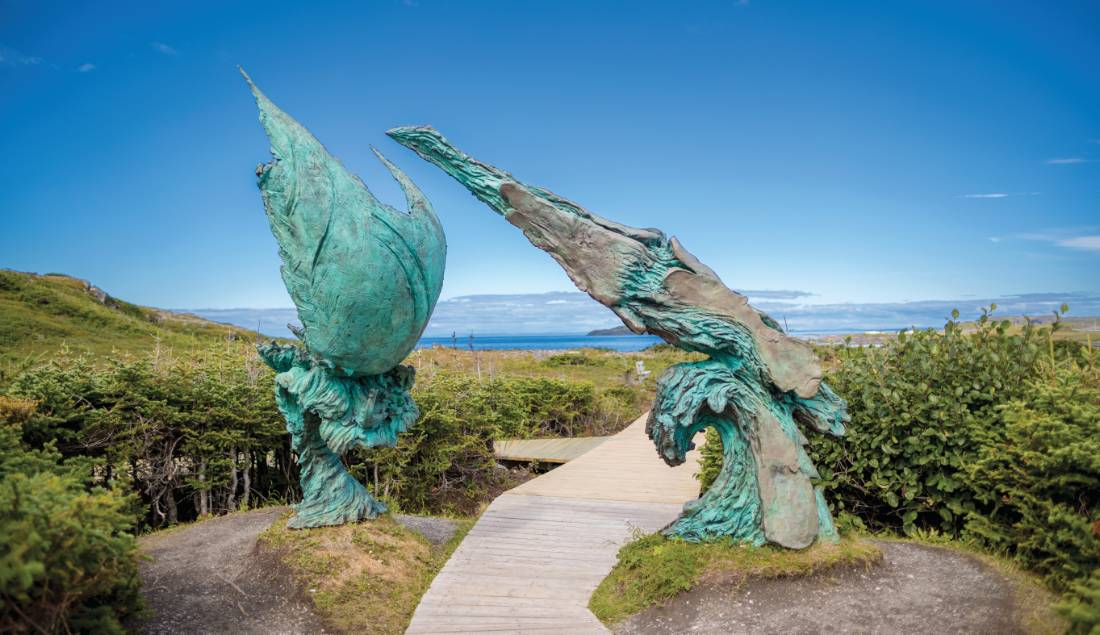 Meeting of Two Worlds Sculpture, L'Anse aux Meadows |  <i>Dru Kennedy Photography</i>