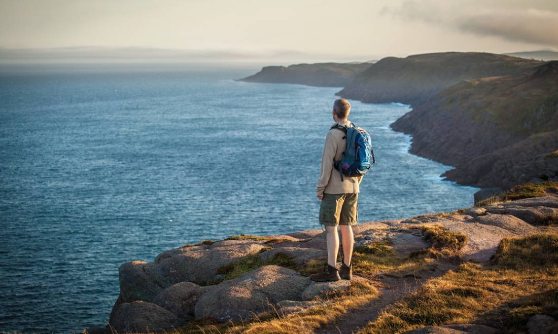 Hiking the East Coast Trail near Cape Spear, Avalon Peninsula |  <i>Newfoundland and Labrador Tourism</i>