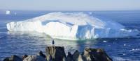 An icy giant moves along Newfoundland's coast