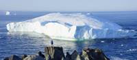 An icy giant moves along Newfoundland's coast