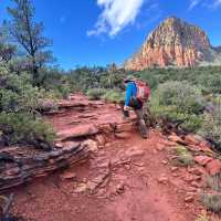 Expect uneven, rocky steps along sections of the trail