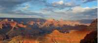 Light plays on the Grand Canyon