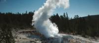 Old Faithful erupting in Yellowstone National Park | Sue Badyari